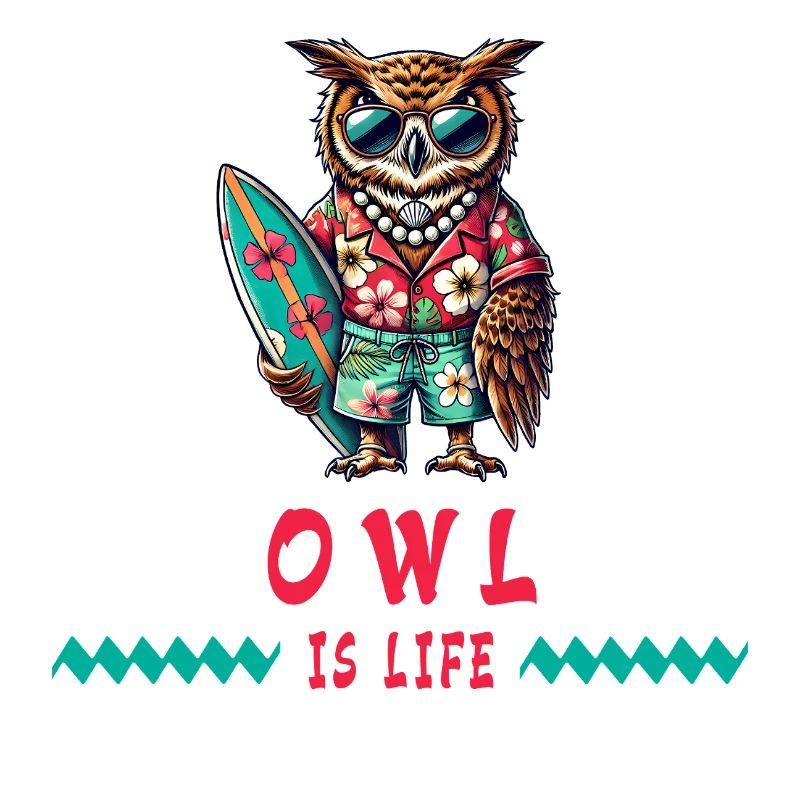 Eule ist Leben - Surfer Eule