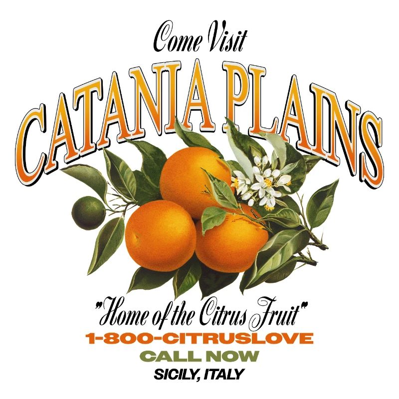Plaines de Catane Design d’agrumes