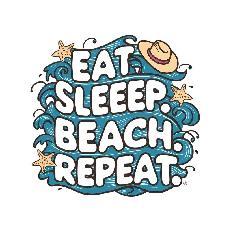 Manger dormir plage répéter