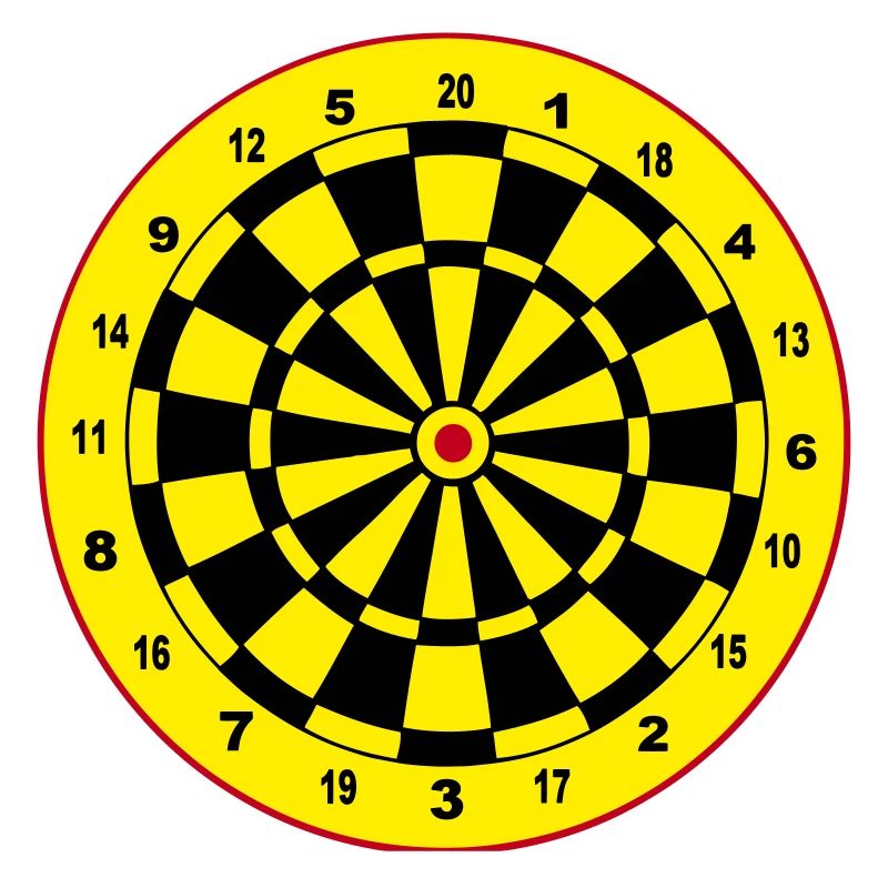 Fléchettes, fléchettes, fléchettes, autocollants, jeu de fléchettes