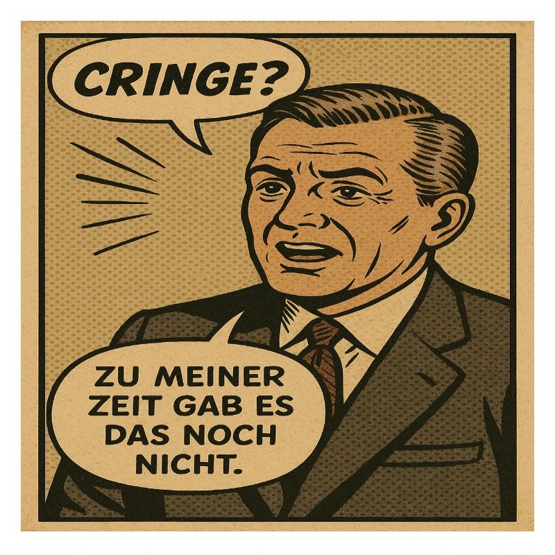 Humour grésillé de bande dessinée pop rétro