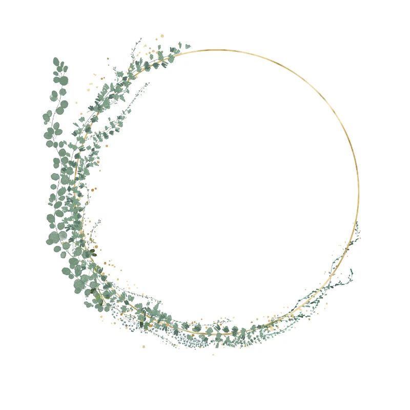 Eucalyptus wreath, personalizable