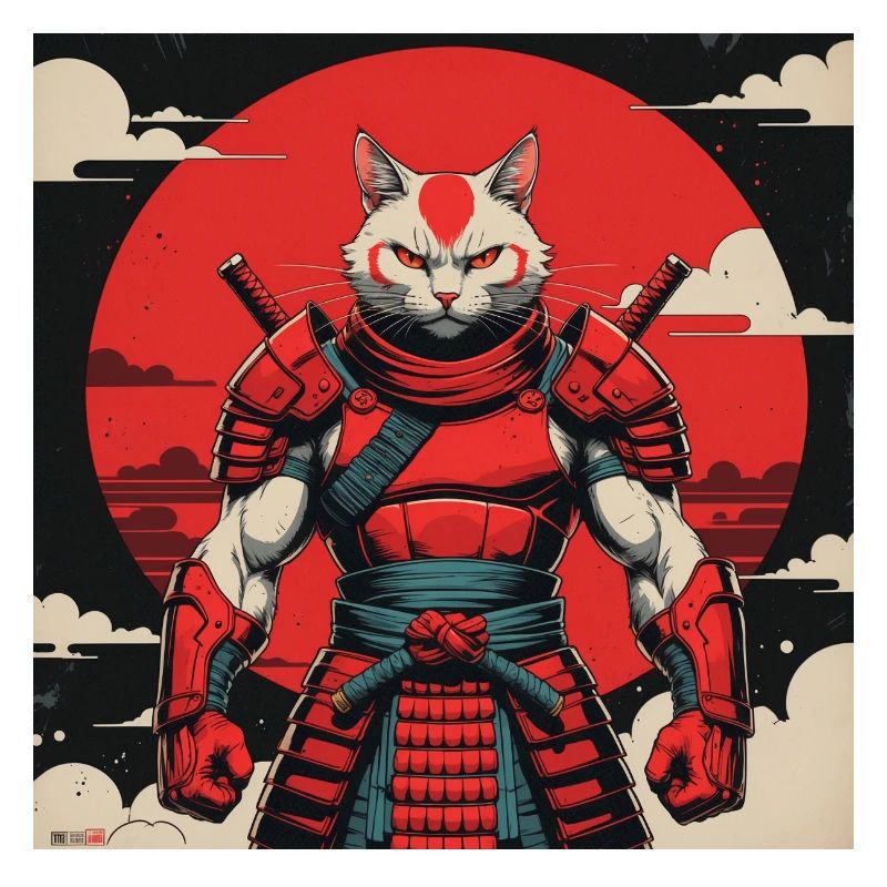 Samurai Cat Warrior