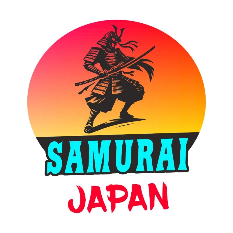 Samurai Japan Sunset Design