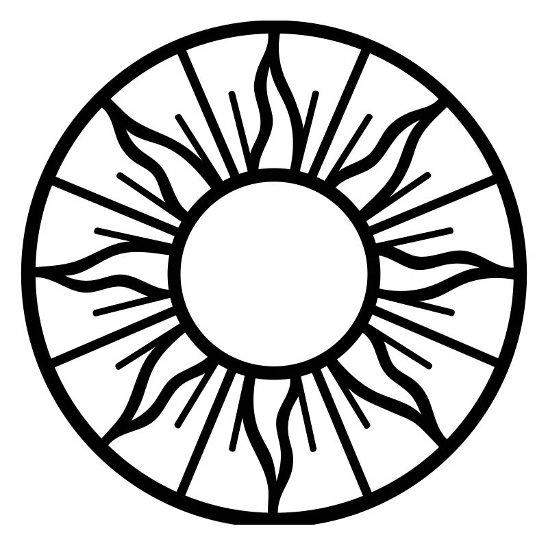 Soleil d’été - symbole du soleil d’été