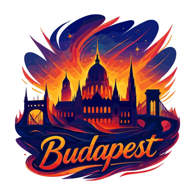 Budapest Capitale Hongrie Silhouette Cadeau