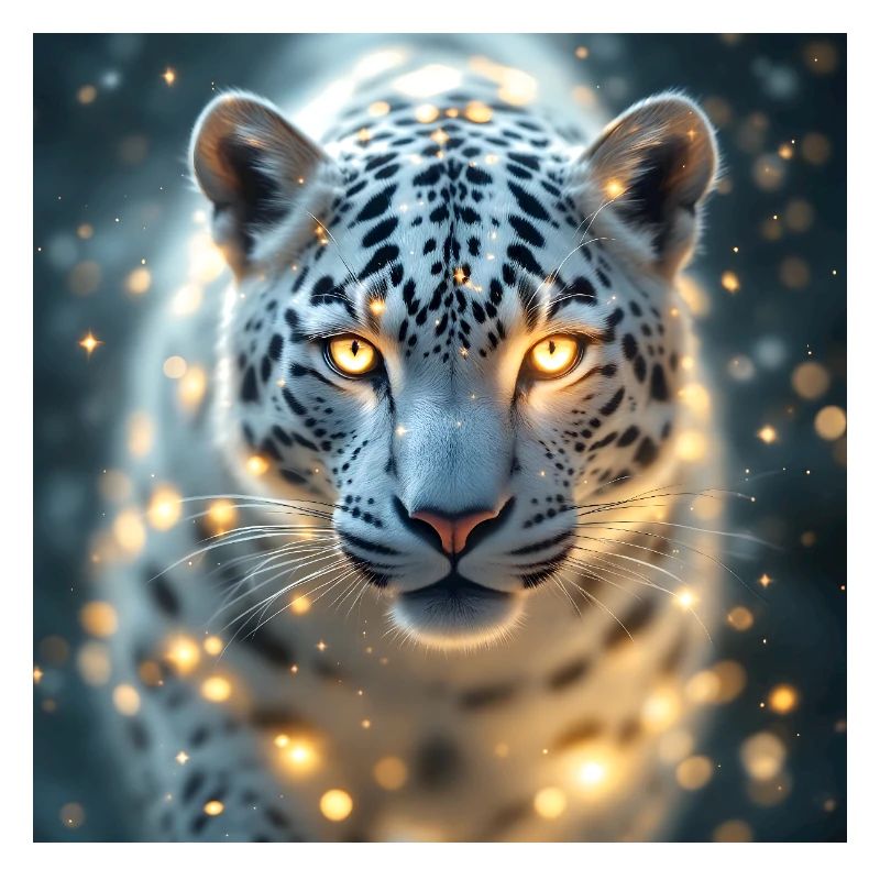 Power Animal White Leopard