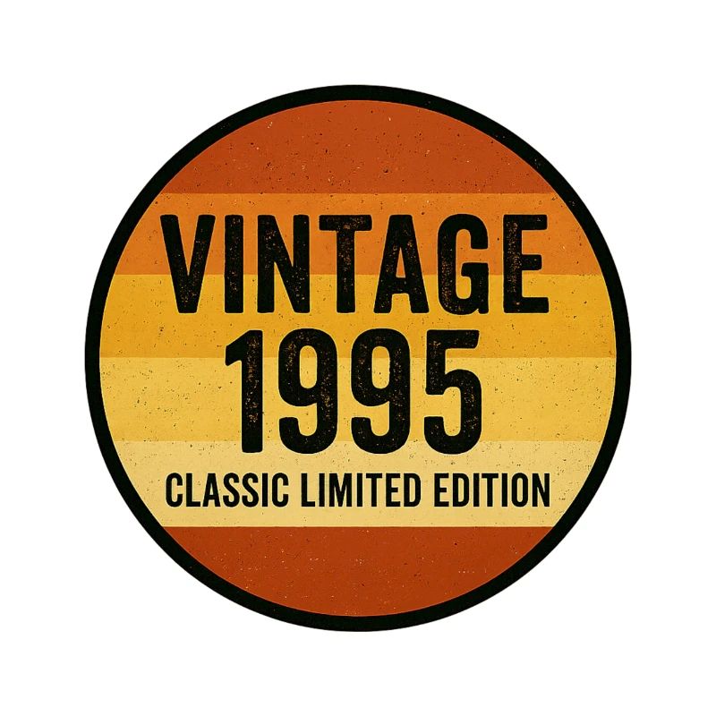 Millésime 1995 Classique Édition Limitée Rétro Coucher de soleil