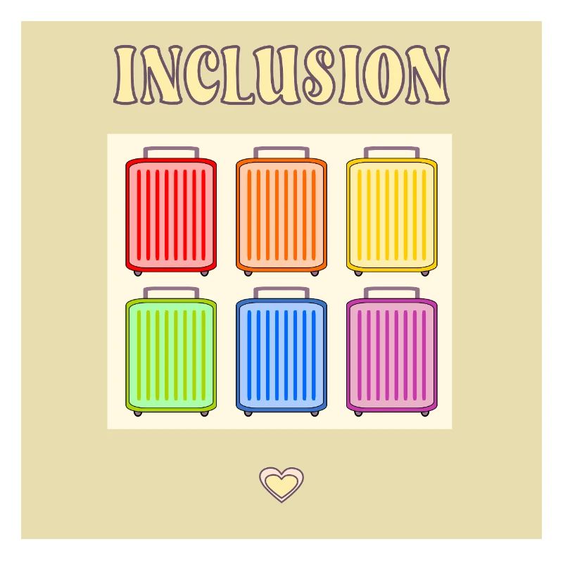 Inclusion Diversit Pride Fiert Suitcase