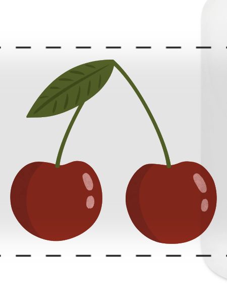 Lebendiges Kirsch-Paar-Design