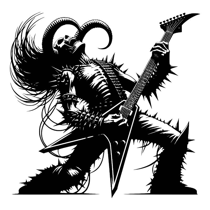 Demonic guitar solo louder than hell