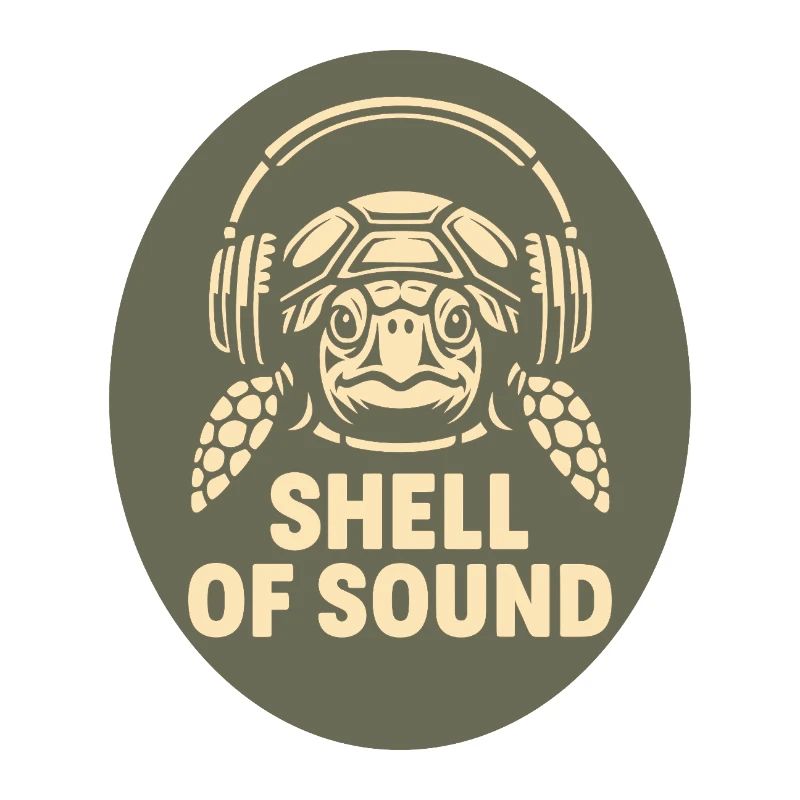 Turtle mit Kopfhörer