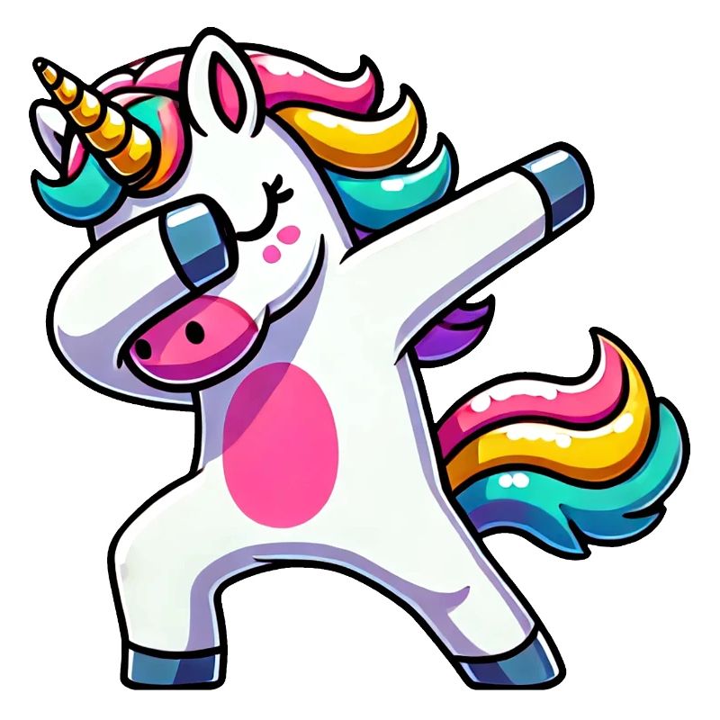 Dabbing Einhorn Dab Unicorn Mädchen Einhörner