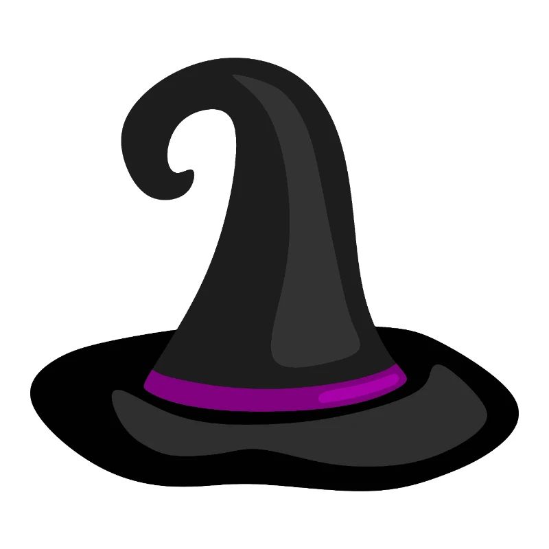 Magical Witch Hat Illustration