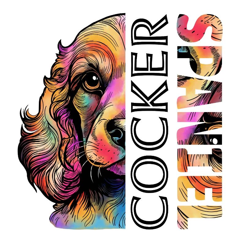 Colorful Cocker Spaniel