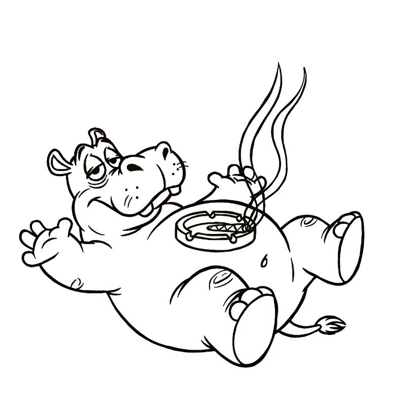 Witziges Hippo