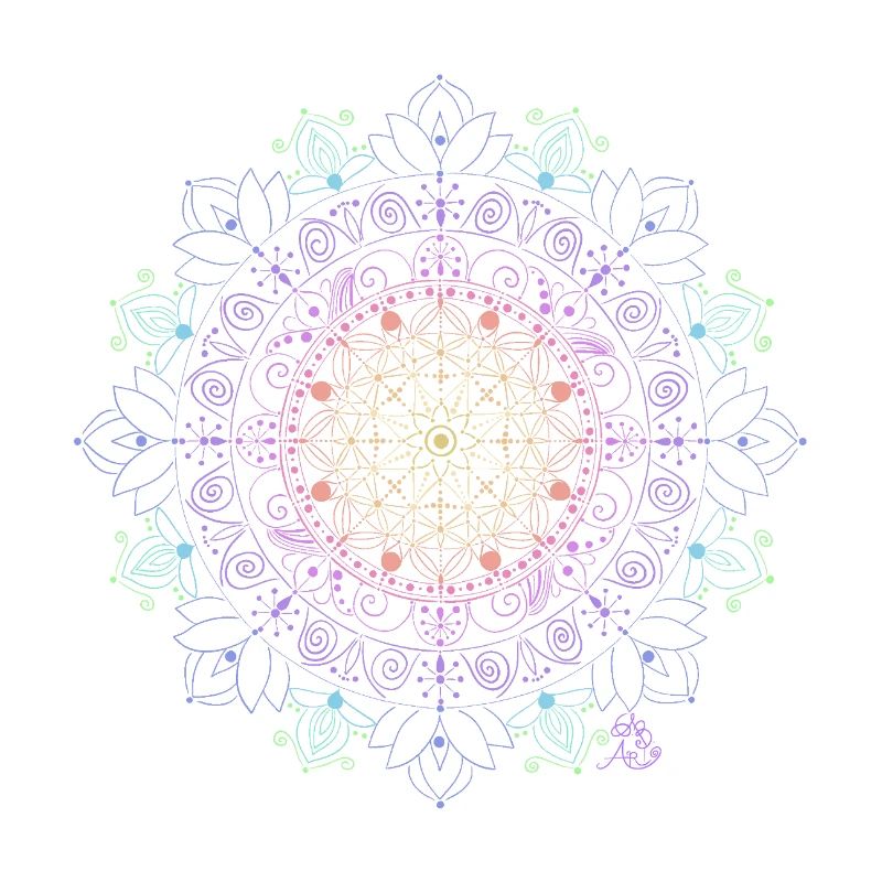 Glowing Mandala Pattern