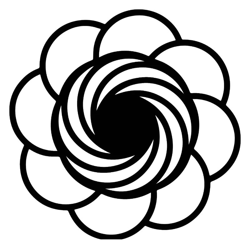 Kosmische Vortex-Blume