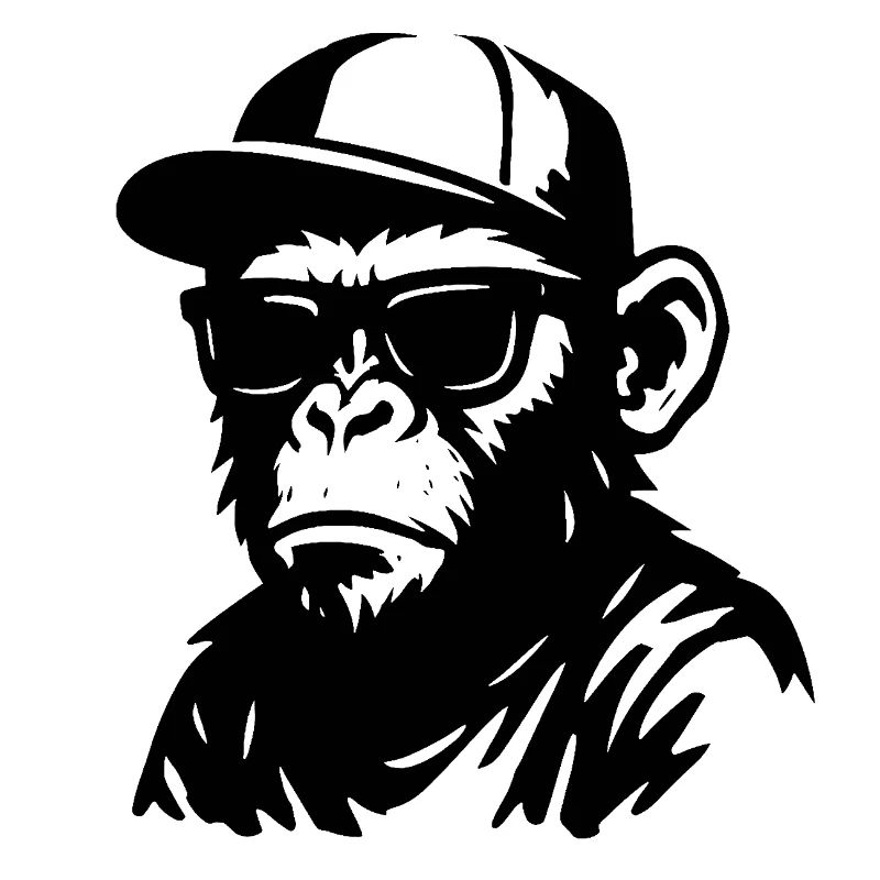 Conception de graffiti de singe urbain