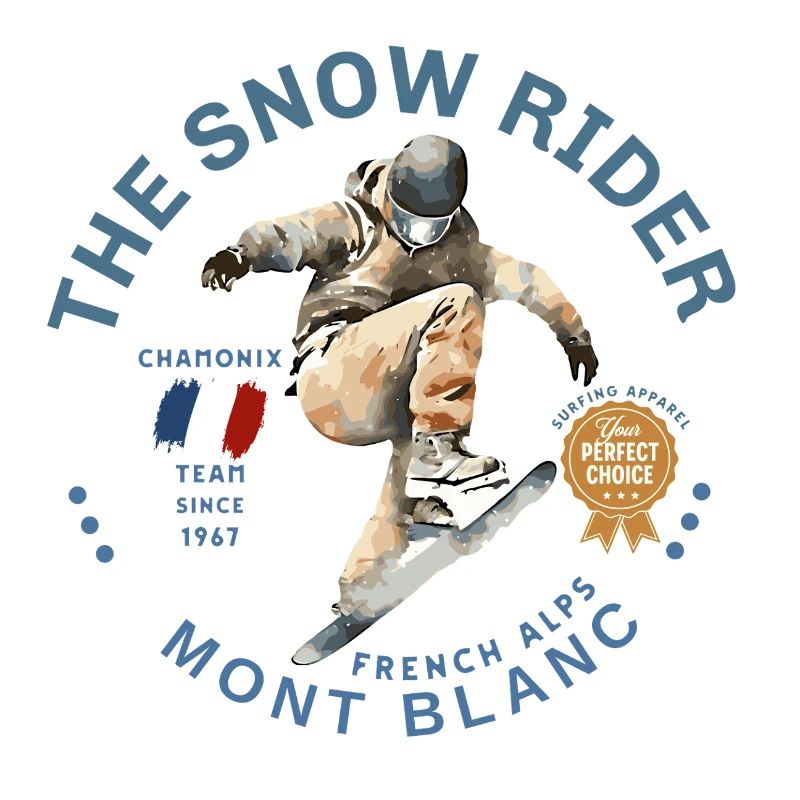 Skieur de Mont Blanc en Action à Chamonix