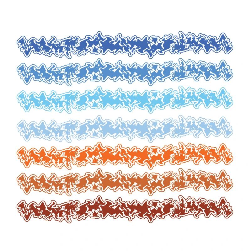 Conception abstraite de lignes dégradées