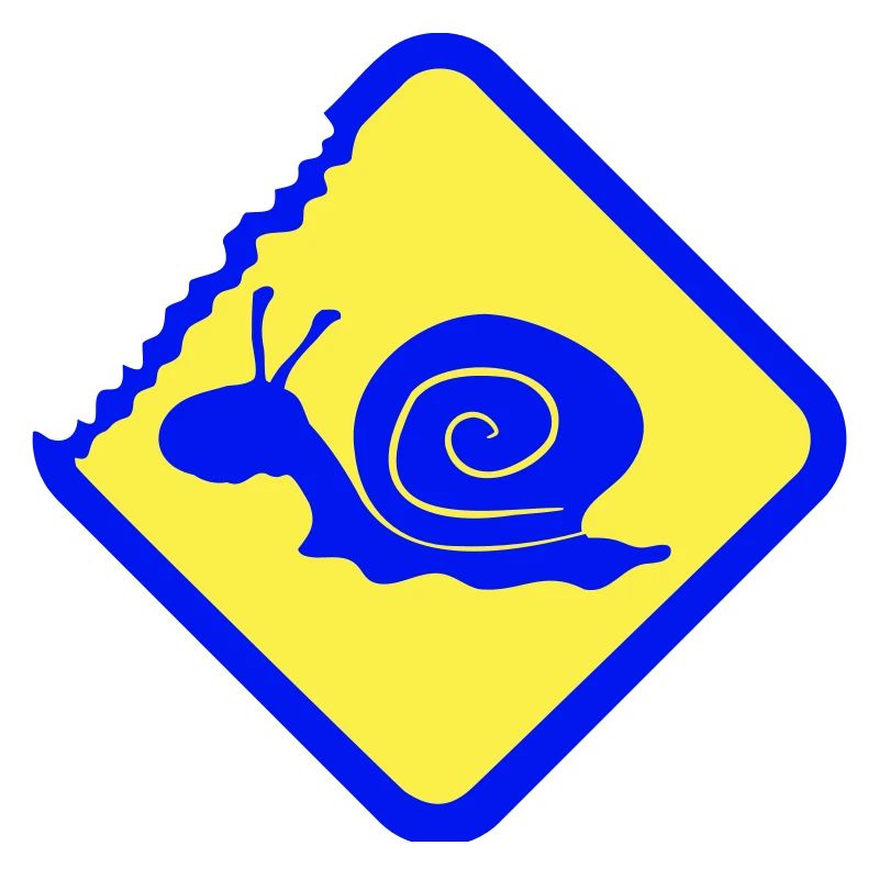 Snail Warning Caution Danger Sign