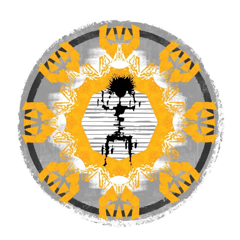 Sun Circle Mandala Contrast