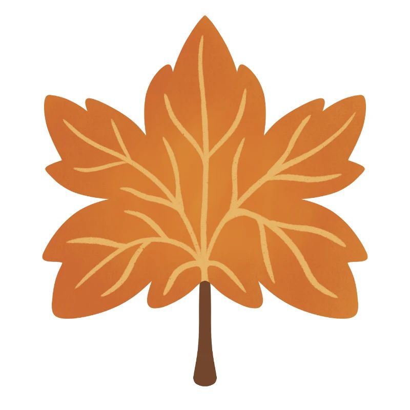 Autumn Maple Leaf Silhouette