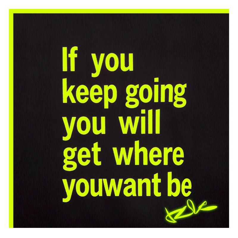 Lasting motivation neon text