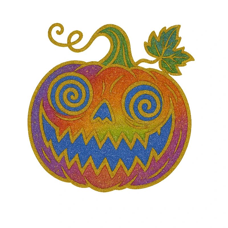 Psychedelic Halloween Pumpkin