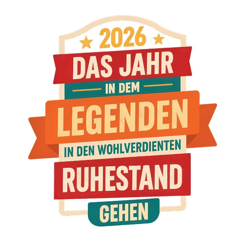 2026 Legend Retirement Retiree Pensioner Gift