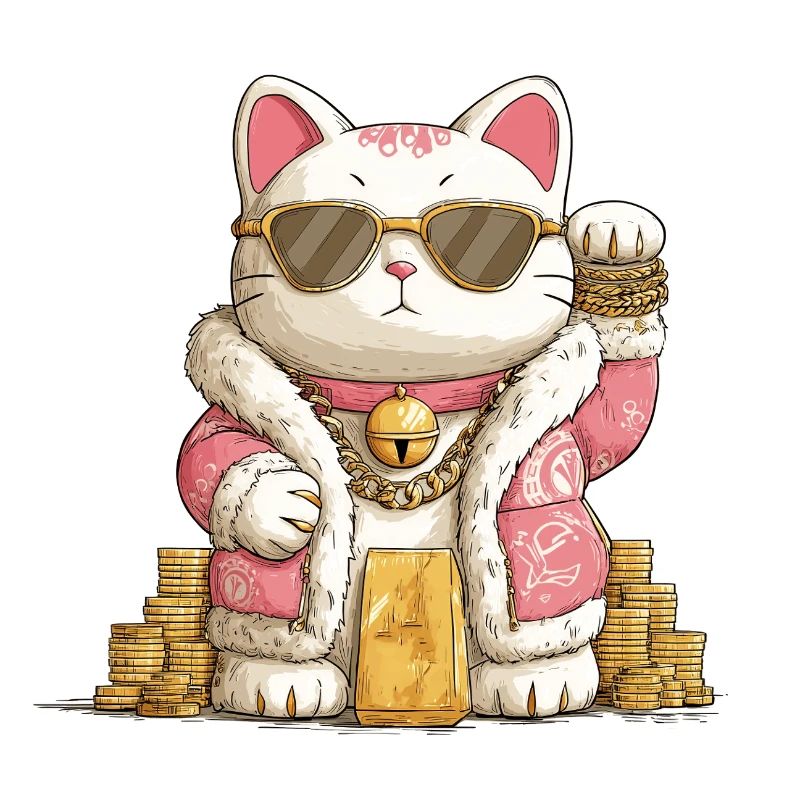 Goldener Maneki Neko