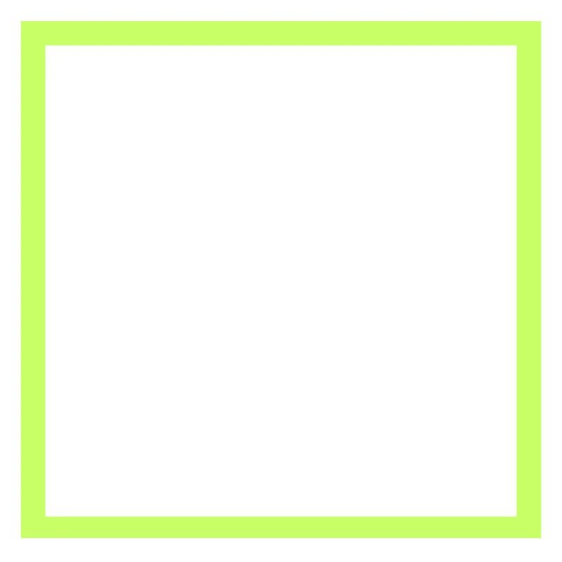 Black square with neon frame