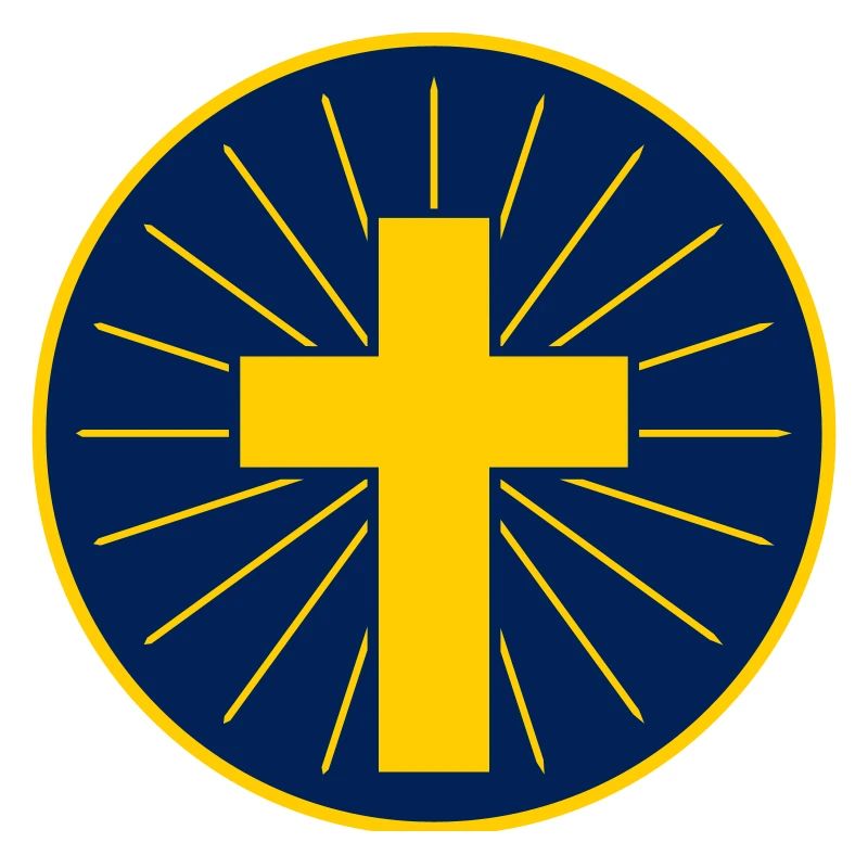 Croix Dorée Avec Rayons