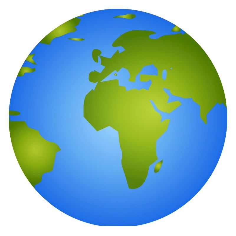 Terre bleue - Illustration de globe élégante