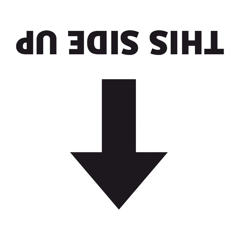This Side Up - Inverted Arrow
