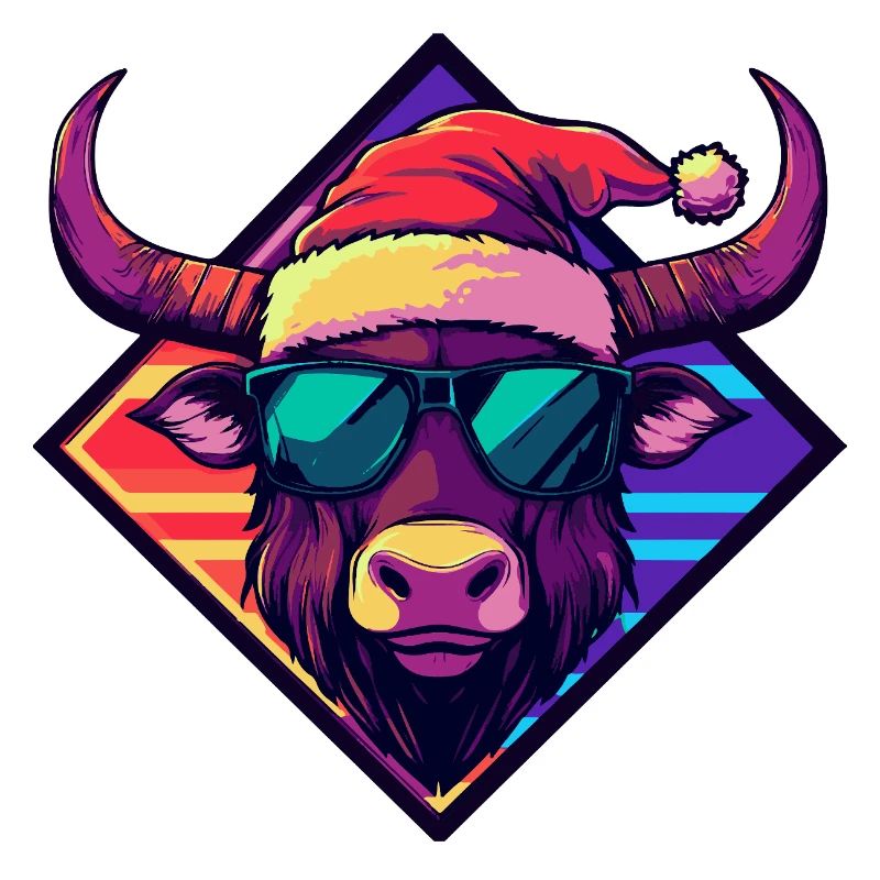 Bison Santa Sunglasses