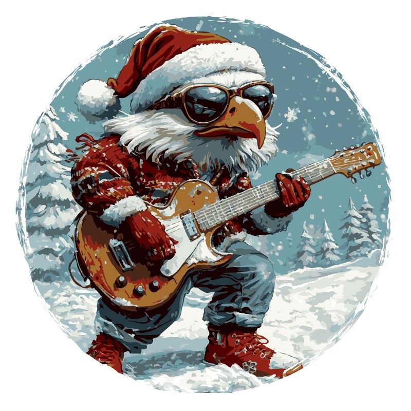 Eagle Christmas Guitar
