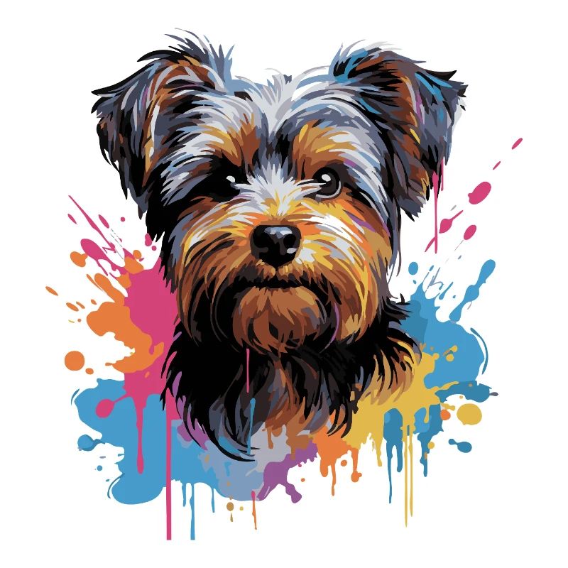 Yorkshire Terrier Splash Style