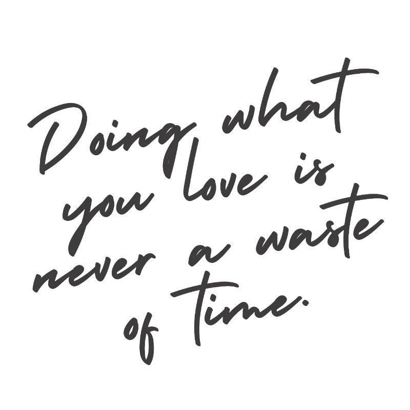 Faites ce que vous aimez – Citation de lettrage à la main