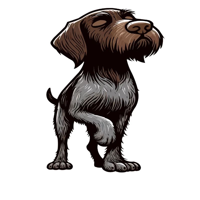 Sprich mit der Pfote Deutsch Drahthaar Drahthaare