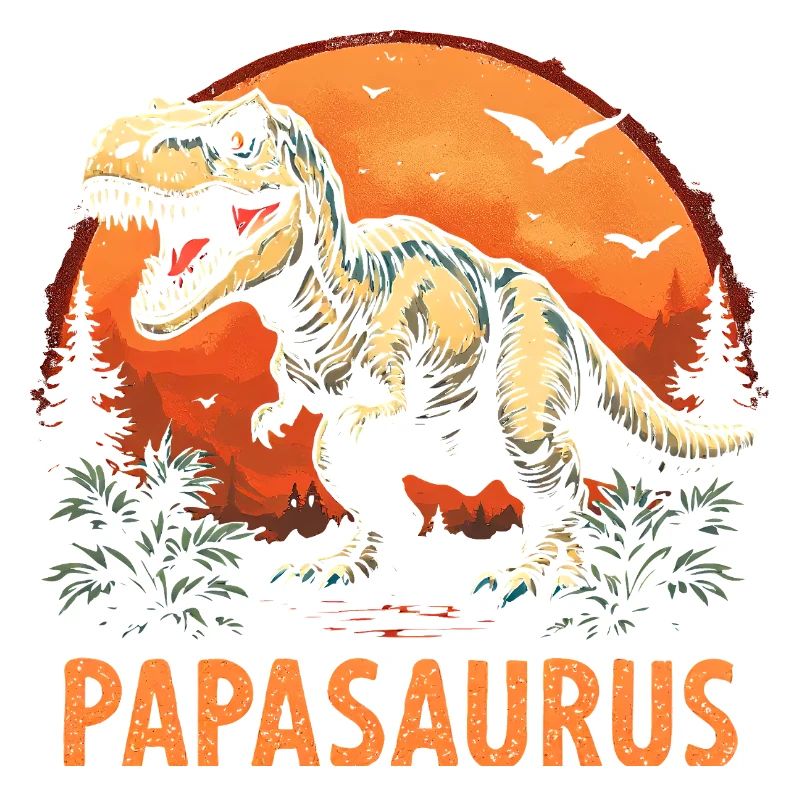 Papasaurus Best Dad Strong Dad Gift
