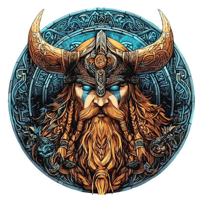 Viking Warrior Runic Circle
