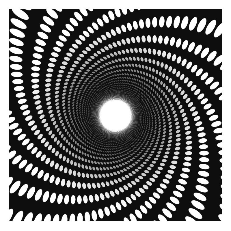 Hypnotic Dot Spiral Vortex