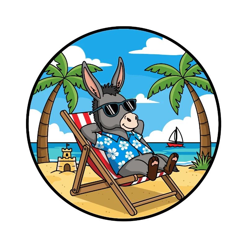 Cool Donkey Beach Vacation Summer Vibes
