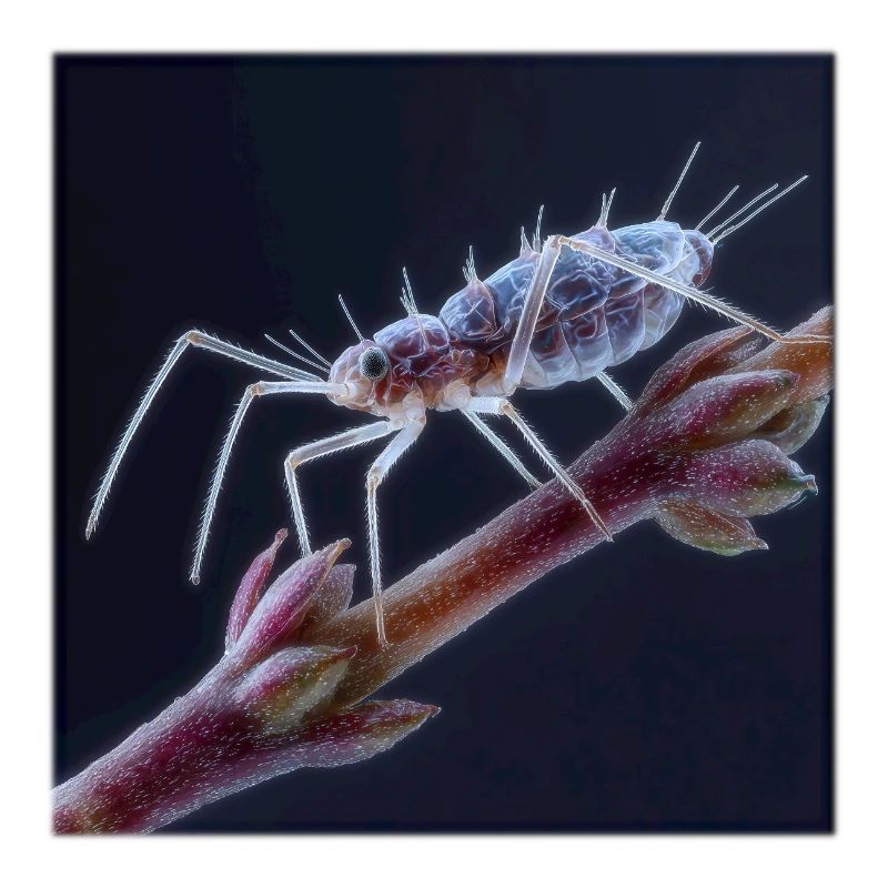 Fascinating Aphid Macro Insects Graphic