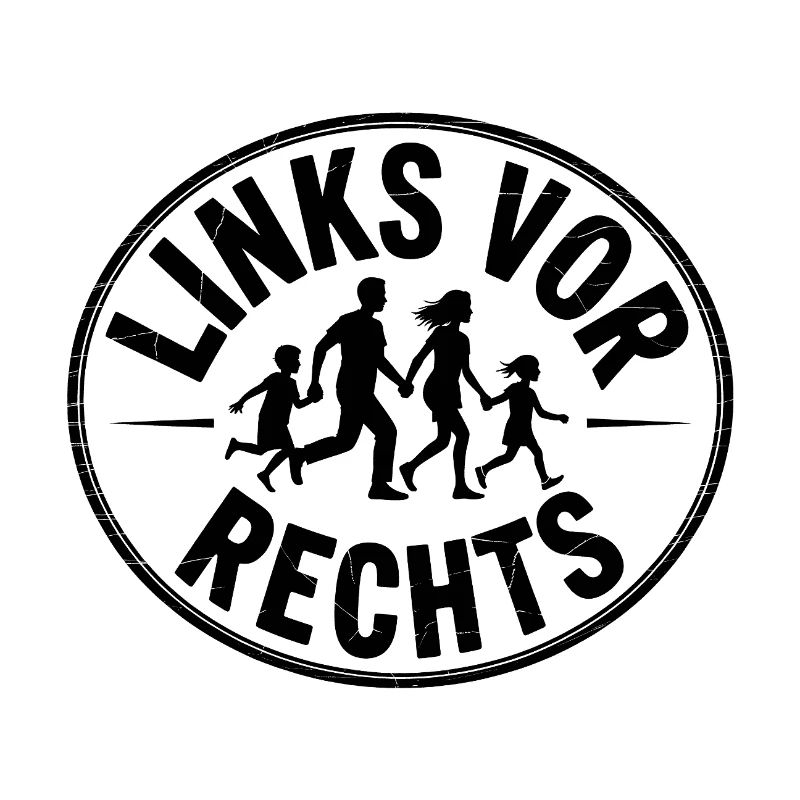 Links vor Rechts - Funny Antifa Spruch