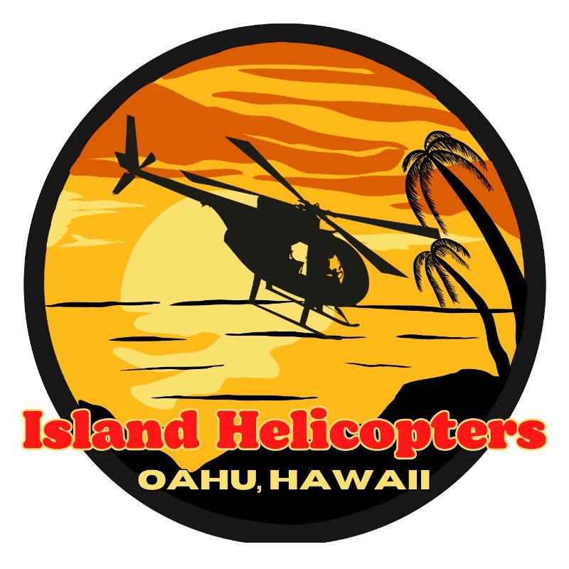 Iceland Helicopter Hawaii Sunset