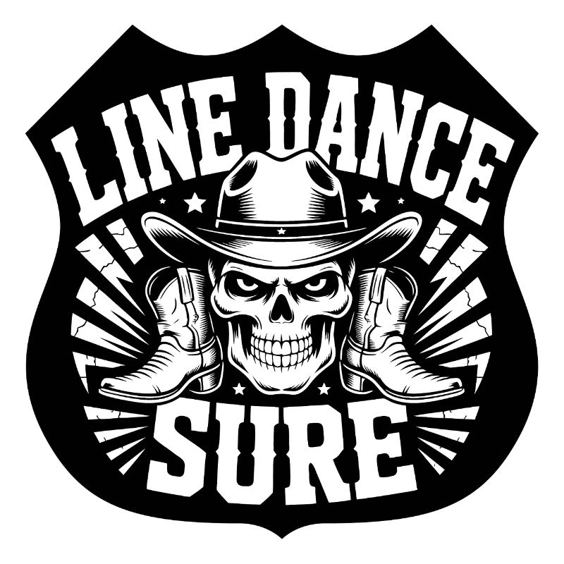 Line Dance Skull Boots Hat