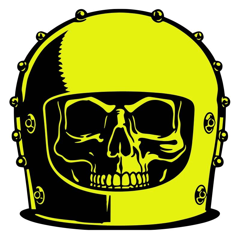 Popart casque de crâne